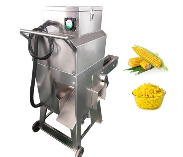 Stainless Steel Corn Maize Dehusking Sheller Sweet Corn Husk Seed Removing Machine