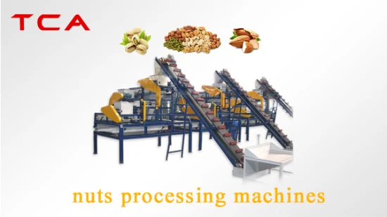 TCA Высококачественная автоматическая машина для очистки орехов макадамии, машина для очистки фундука, линия для производства орехов кешью по цене
