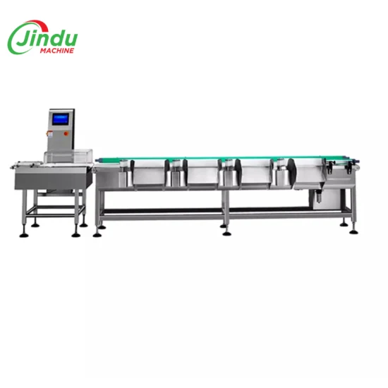 Машина для обработки пищевых продуктов Jindu, машина для сортировки фруктов, клубники, рыбы по весу